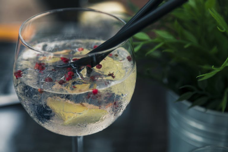 namíchaný gin & tonic