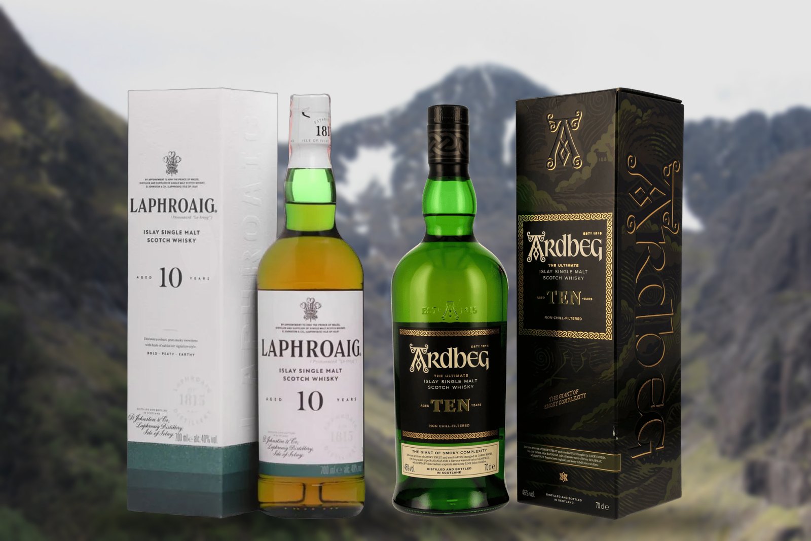 Laphroaig 10 vs Ardbeg 10: který kouřový Islay koupit