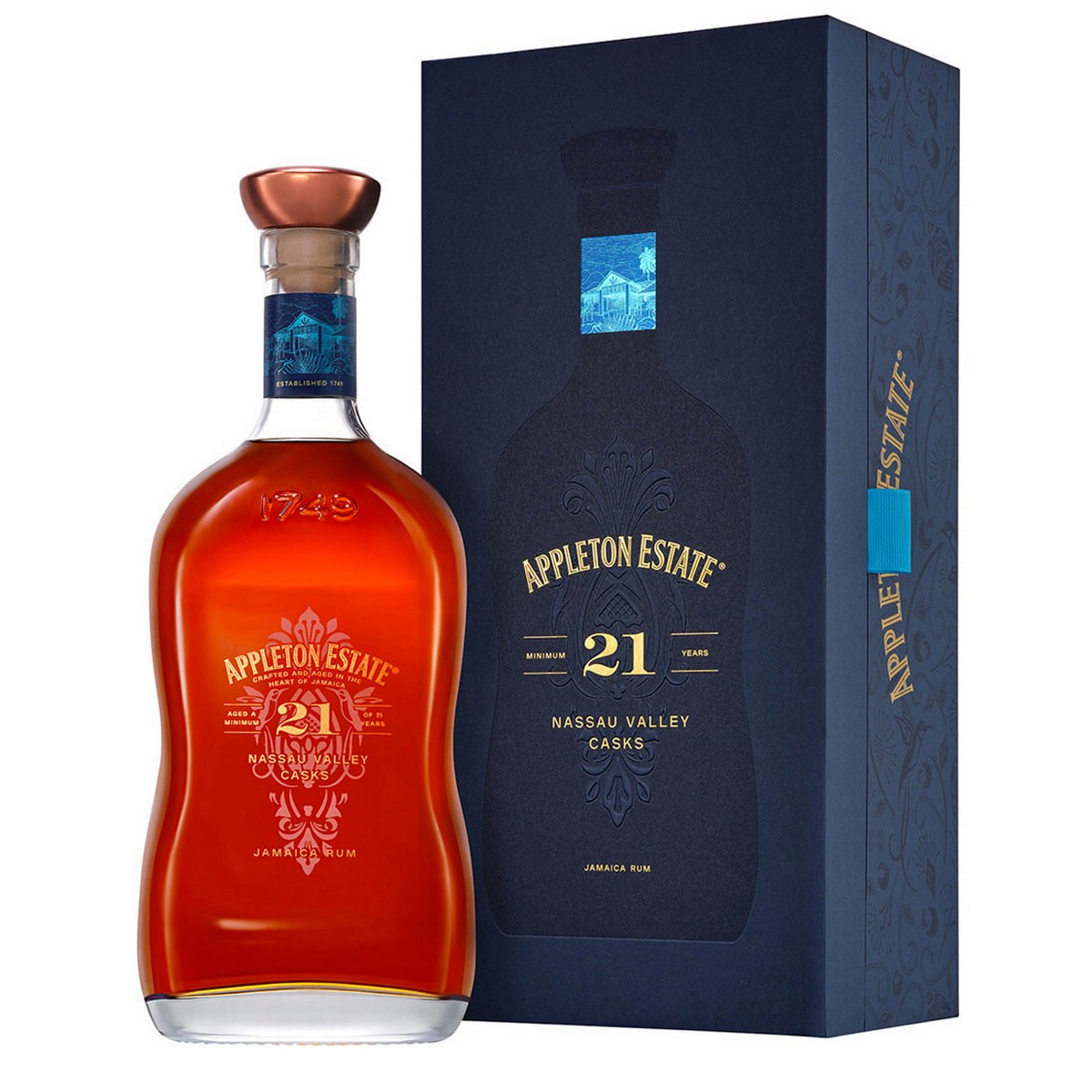 Appleton Estate 21 Nassau Valley Casks s krabicí