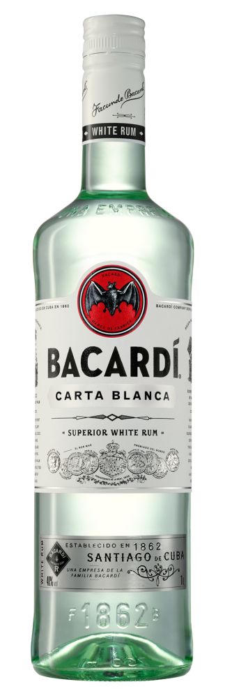 Láhev Bacardi Carta Blanca 1 l
