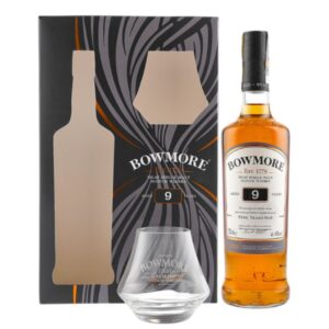 Bowmore 9 let 0,7 l v dárkové krabici se sklenicí