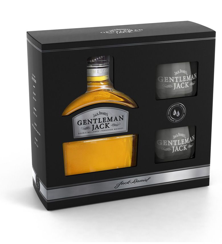 Jack Daniel’s Gentleman Jack 0,7 l v dárkové krabici se dvěma skleničkami