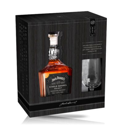 Jack Daniel’s Single Barrel Select 0,7 l v dárkové krabici se skleničkou