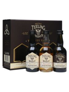Teeling Whiskey Trinity Pack, tři lahvičky irské whiskey po 0,05 l v dárkové krabičce